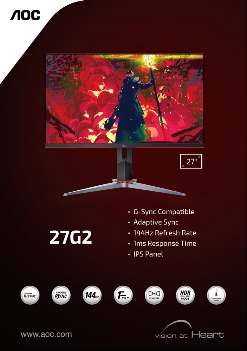 AOC Gaming G2 Series Monitors: Pre-order Now!